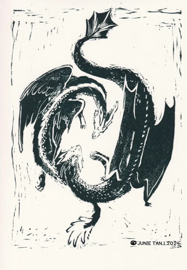 Lino Dragon Monochrome Dance (Monochrome)