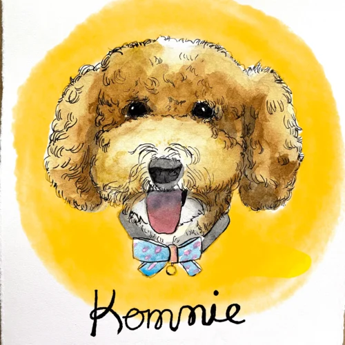 Head Only Pet Portrait (14cm x 19cm)