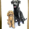 Full Body Pet Portrait (14cm x 19cm)